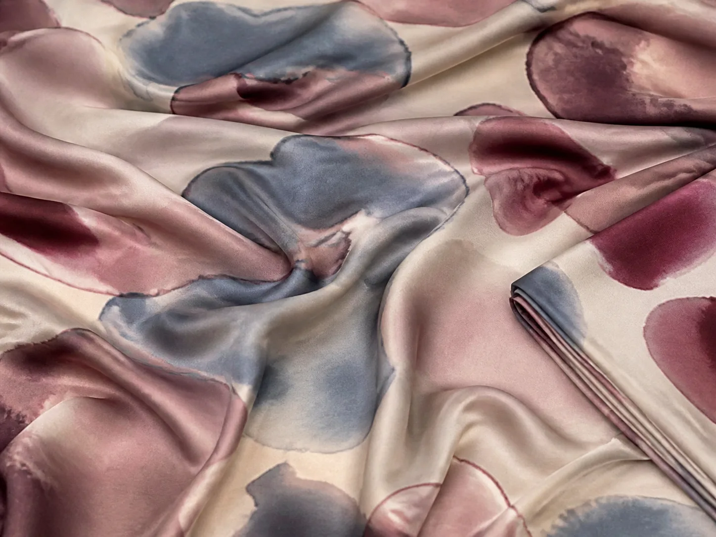 Custom printed silk modal fabric